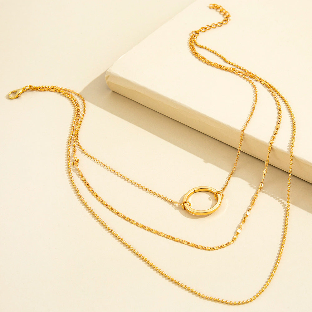 Halo Clavicle Chain Necklace