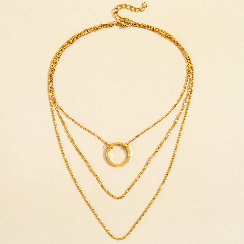 Halo Clavicle Chain Necklace