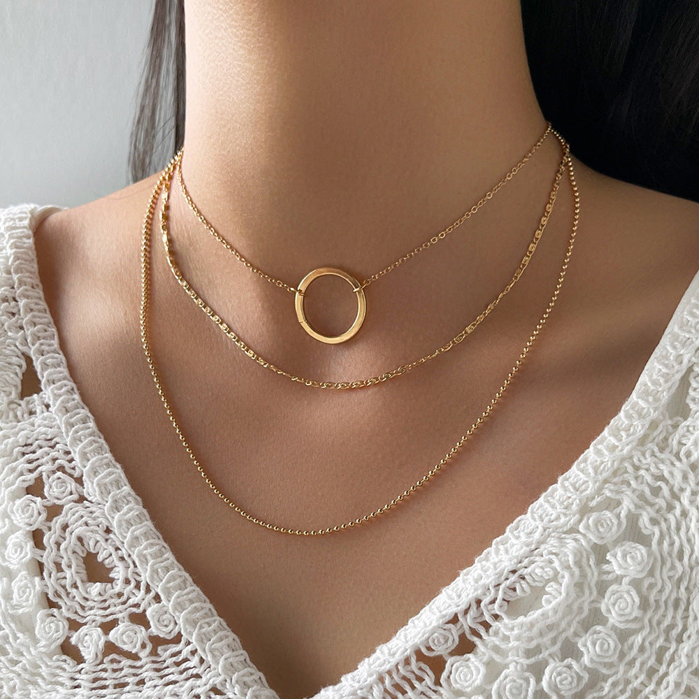 Halo Clavicle Chain Necklace